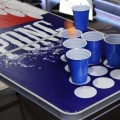 How many cups are on each side of beer pong?