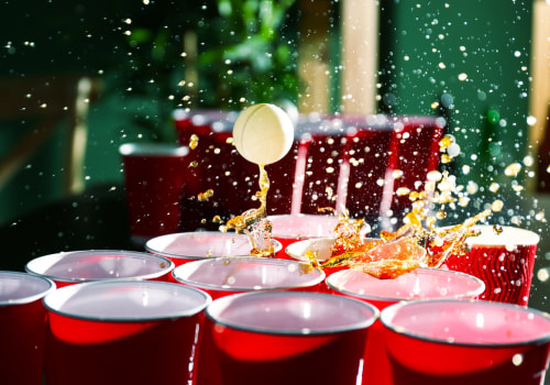 Are there any special rules for playing beer pong with different types of balls?