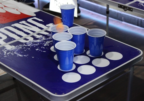 How many cups are on each side of beer pong?