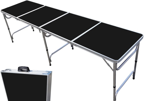 What is the standard size of a beer pong table?